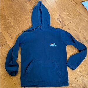 Billabong Navy Hoodie with Sunset Mountain Design